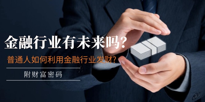 公众号付费文章:金融行业有未来吗?普通人如何利用金融行业发财?(附财富密码)-金鼎聊项目