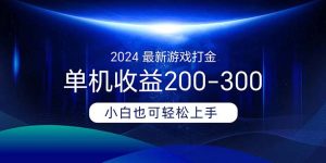 （11542期）2024最新游戏打金单机收益200-300-金鼎聊项目