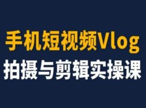 手机短视频Vlog拍摄与剪辑实操课,小白变大师-金鼎聊项目