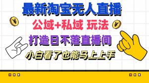 （11586期）最新淘宝无人直播 公域+私域玩法打造真正的日不落直播间 小白看了也能…-金鼎聊项目