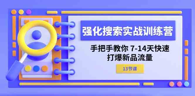 强化搜索实战训练营，手把手教你7-14天快速打爆新品流量（13节课）-金鼎聊项目