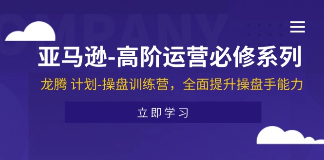 (11625期)亚马逊-高阶运营必修系列,龙腾 计划-操盘训练营,全面提升操盘手能力-金鼎聊项目