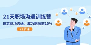 21天职场沟通特训营，搞定职场沟通，成为职场前10%（22节）-金鼎聊项目