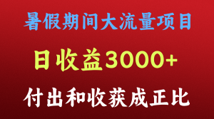 一天收益3000+，暑假期间， 这个项目才是真火-金鼎聊项目