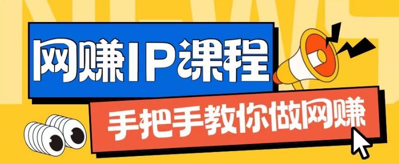 ip合伙人打造1.0，从0到1教你做网创，实现月入过万【揭秘】-金鼎聊项目