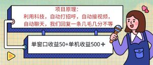 （11722期）ai语聊，单窗口收益50+，单机收益500+，无脑挂机无脑干！！！-金鼎聊项目