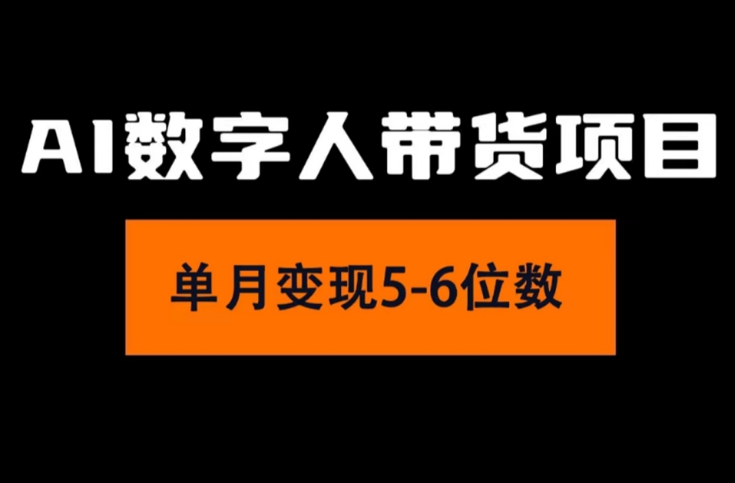 （11751期）2024年Ai数字人带货，小白就可以轻松上手，真正实现月入过万的项目-金鼎聊项目