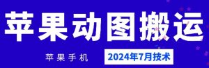 2024年7月苹果手机动图搬运技术-金鼎聊项目