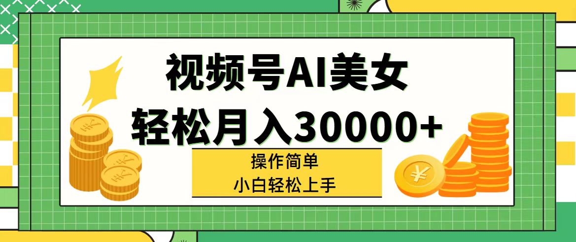 （11812期）视频号AI美女，轻松月入30000+,操作简单小白也能轻松上手-金鼎聊项目
