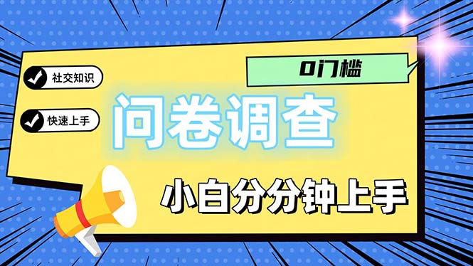 （11815期）问卷5.0，每天花点时间，日入100＋多做多得，操作简单适合大众-金鼎聊项目