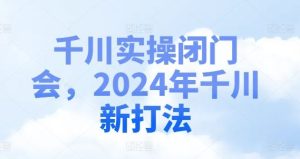 千川实操闭门会，2024年千川新打法-金鼎聊项目