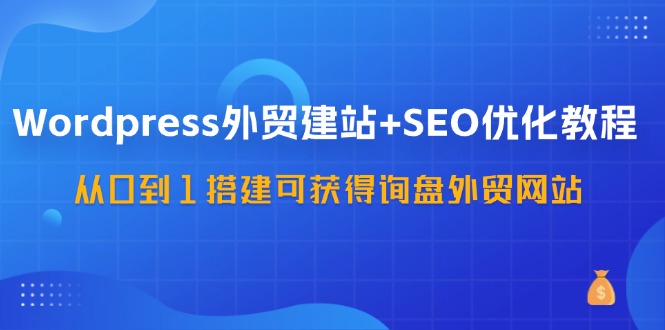 （11911期）WordPress-外贸建站+SEO优化教程：从0到1搭建可获得询盘外贸网站-57节课-金鼎聊项目