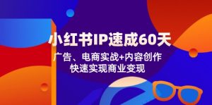 小红书IP速成60天:广告、电商实战+内容创作,快速实现商业变现-金鼎聊项目