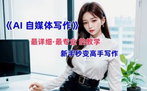 AI自媒体文章创作全网最详细教程，新手秒变写作高手，多方位发展-金鼎聊项目