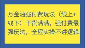万金油强付费玩法（线上+线下）干货满满，强付费最强玩法，全程实操不讲逻辑-金鼎聊项目
