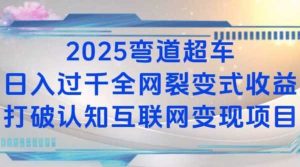2025弯道超车日入过K全网裂变式收益打破认知互联网变现项目【揭秘】-金鼎聊项目