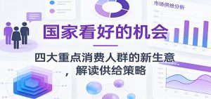 公众号付费文章：国家看好的机会，四大重点消费人群的新生意，解读供给策略-金鼎聊项目