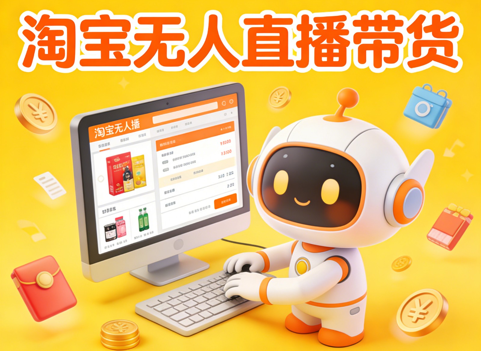 淘宝无人直播带货，24小时自动卖货，月佣金1W+，不违规不封号，不用露脸-金鼎聊项目