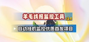 羊毛线报监控_2.0版本，薅羊毛人手一套，自动监控优质首发项目-金鼎聊项目