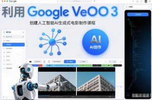 利l用Google Veo 3创建人工智能AI生成式电影制作课程，使用人工智能的力量创建令人惊叹的视频-金鼎聊项目