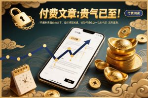 付费文章：贵气已至！用最朴素直白的文字，让你清楚知道，该如何接住这一次时代的泼天富贵-金鼎聊项目