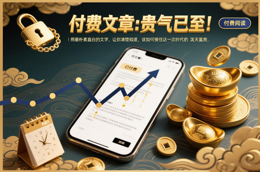 付费文章：贵气已至！用最朴素直白的文字，让你清楚知道，该如何接住这一次时代的泼天富贵-金鼎聊项目