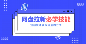 新手零门槛！网盘拉新实用教程攻略，新手也能快速上手，搭建可持续的赚钱渠道。-金鼎聊项目