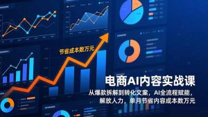 电商AI内容实战课，从爆款拆解到转化文案，AI全流程赋能，解放人力，单月节省内容成本数万元-金鼎聊项目