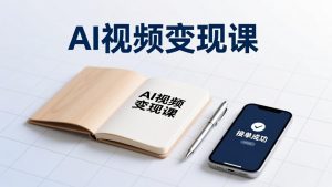 AI视频变现课，学完即可创作短片、接商单，实现副业增收，单项目报价可达千元-金鼎聊项目