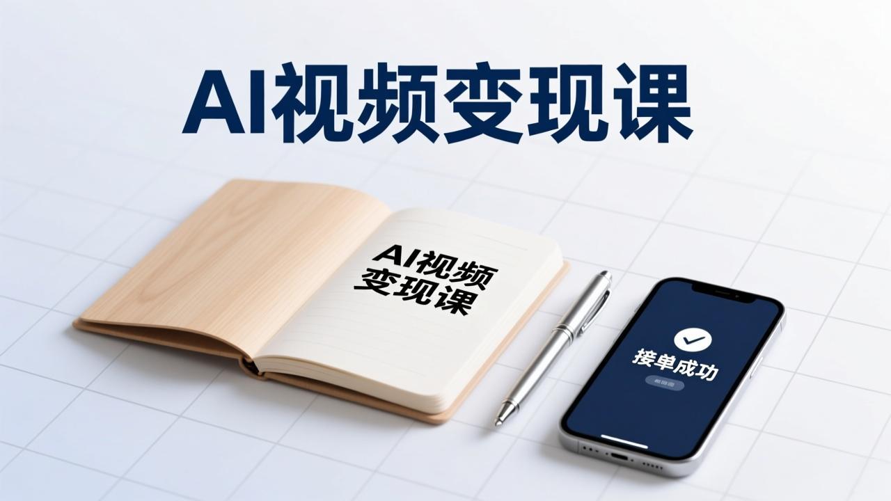 AI视频变现课，学完即可创作短片、接商单，实现副业增收，单项目报价可达千元-金鼎聊项目