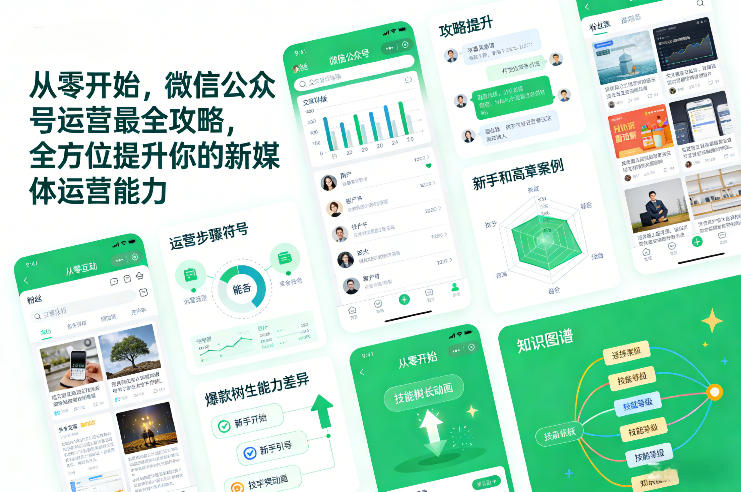 从零开始，微信公众号运营最全攻略，全方位提升你的新媒体运营能力-金鼎聊项目