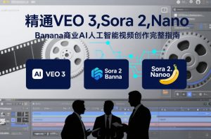 精通VEO 3，Sora 2，Nano Banana商业AI人工智能视频创作完整指南-金鼎聊项目
