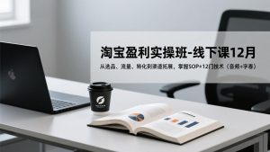 淘宝盈利实操班-线下课12月，从选品、流量、转化到渠道拓展，掌握SOP+12门技术(音频+字幕-金鼎聊项目
