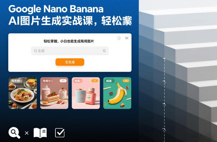 Google Nano Banana AI图片生成实战课，轻松掌握，小白也能生成商用图片-金鼎聊项目