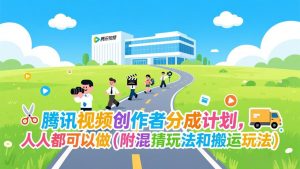 腾讯视频创作者分成计划，人人都可以做(附混剪玩法和搬运玩法-金鼎聊项目