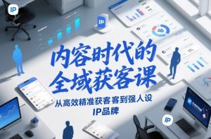 内容时代的全域获客课，从高效精准获客到强人设IP品牌-金鼎聊项目