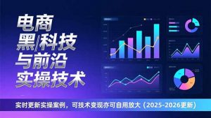 电商黑科技与前沿实操技术：实时更新实操案例，可技术变现亦可自用放大(2026更新-金鼎聊项目