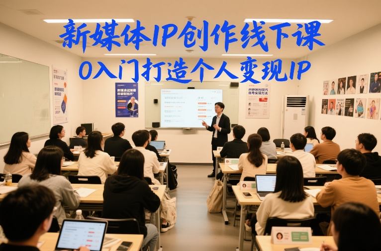 新媒体IP创作线下课，0入门打造个人变现IP-金鼎聊项目