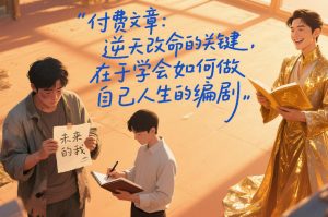 付费文章：逆天改命的关键，在于学会如何做自己人生的编剧-金鼎聊项目