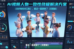 AI视频人物一致性终极解决方案(含多角色对口型)，看这一篇就够了(完整版)-金鼎聊项目