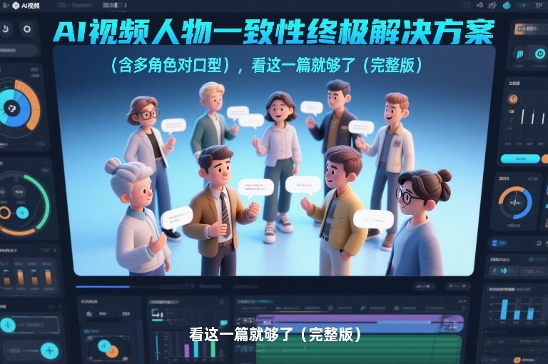 AI视频人物一致性终极解决方案(含多角色对口型)，看这一篇就够了(完整版)-金鼎聊项目