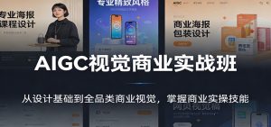 AIGC视觉商业实战班:从设计基础到全品类商业视觉,掌握商业实操技能-金鼎聊项目