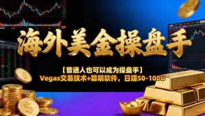 AI美金操盘手技术【普通人也可以成为操盘手】Vegas交易技术+聪明软件，日赚50-100U-金鼎聊项目