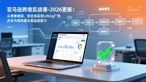 亚马逊跨境实战课-2026更新：从思维框架、安全选品到Listing广告，步步为营构建长期盈利能力-金鼎聊项目