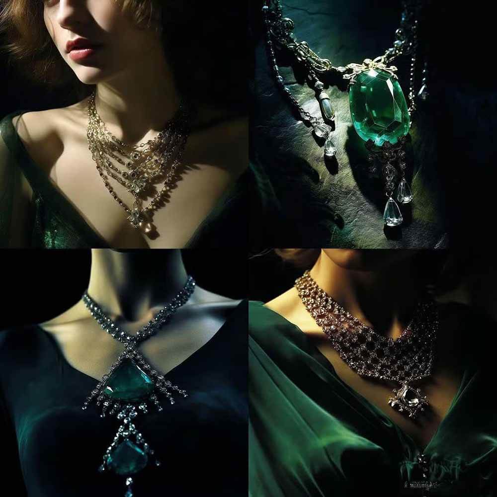 图片[2]-463个Midjourney珠宝摄影提示词：覆盖全品类珠宝，AI设计秒出专业效果-金鼎聊项目