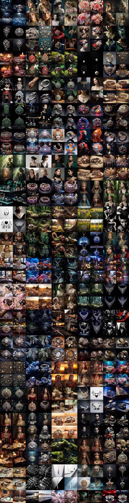 图片[9]-463个Midjourney珠宝摄影提示词：覆盖全品类珠宝，AI设计秒出专业效果-金鼎聊项目