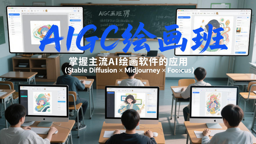 AIGC绘画班，掌握主流Ai绘画软件的应用(Stable Diffusion x Midjourney x Fooocus)-金鼎聊项目