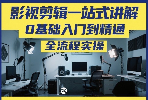 影视剪辑一站式讲解，0基础入门到精通，全流程实操-金鼎聊项目
