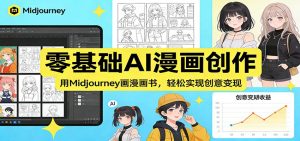 零基础AI漫画创作:用Midjourney画漫画书,轻松实现创意变现-金鼎聊项目
