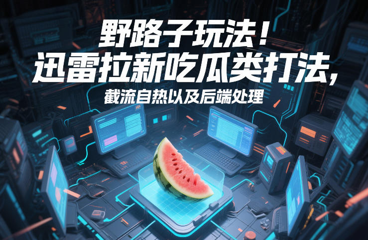 野路子玩法！迅雷拉新吃瓜类打法，截流自热以及后端处理-金鼎聊项目